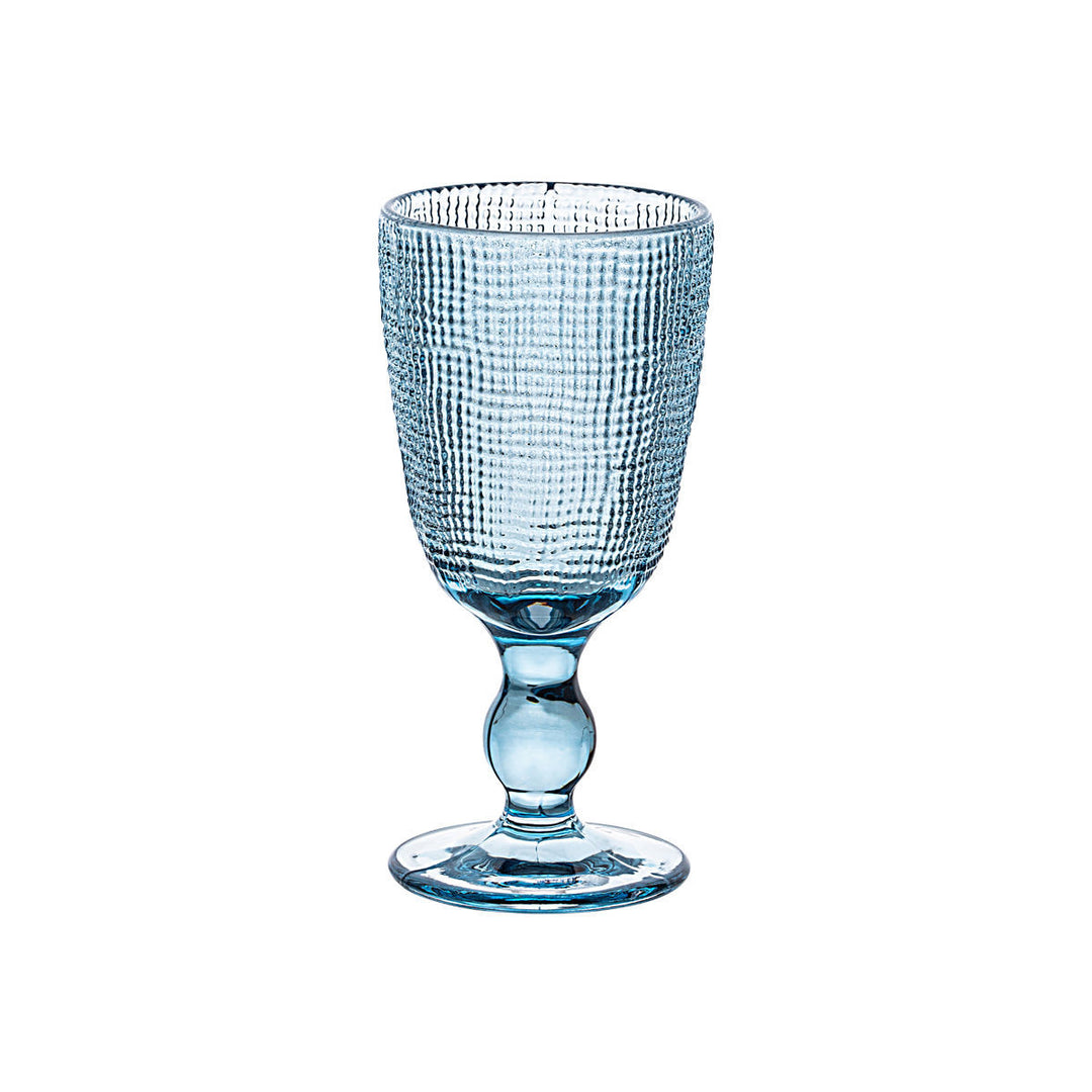 Γυάλινο Ποτήρι Κρασιού Μπλε 250ml Roche Estia