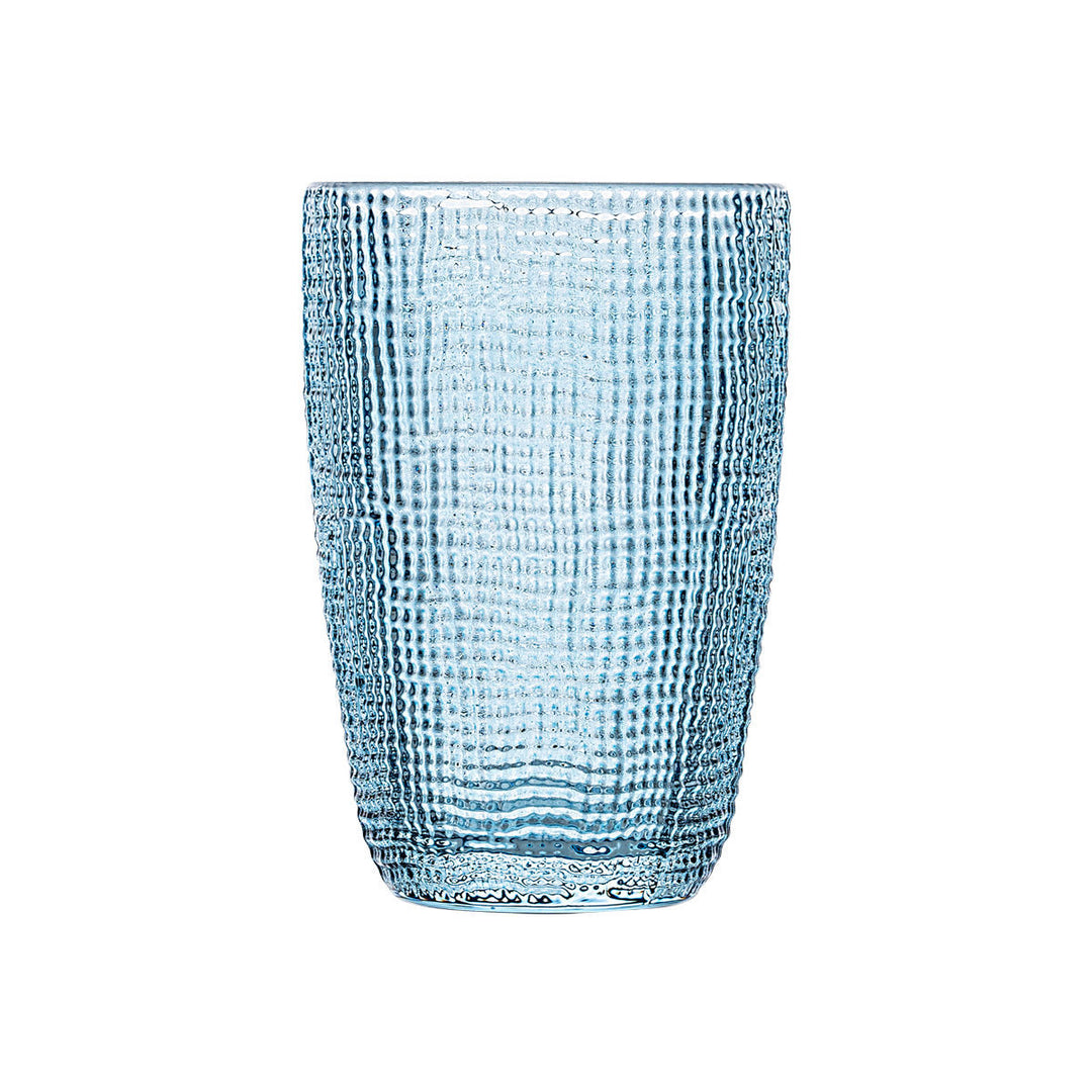 Γυάλινο Ποτήρι Νερού Μπλε 415ml Roche Estia