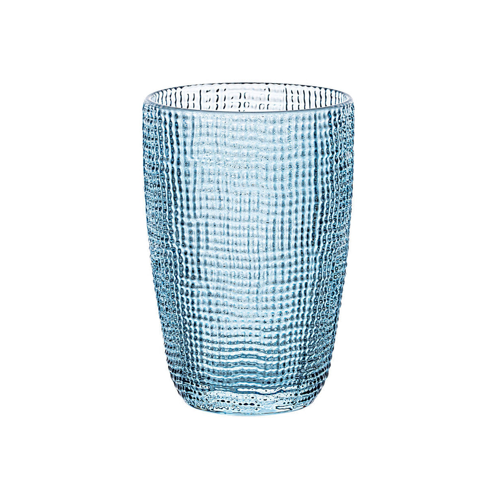 Γυάλινο Ποτήρι Νερού Μπλε 415ml Roche Estia