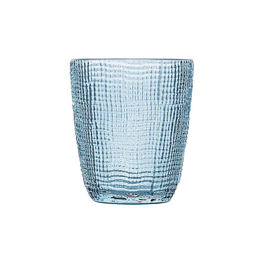Γυάλινο Ποτήρι Νερού Χαμηλό Μπλε 310ml Roche Estia