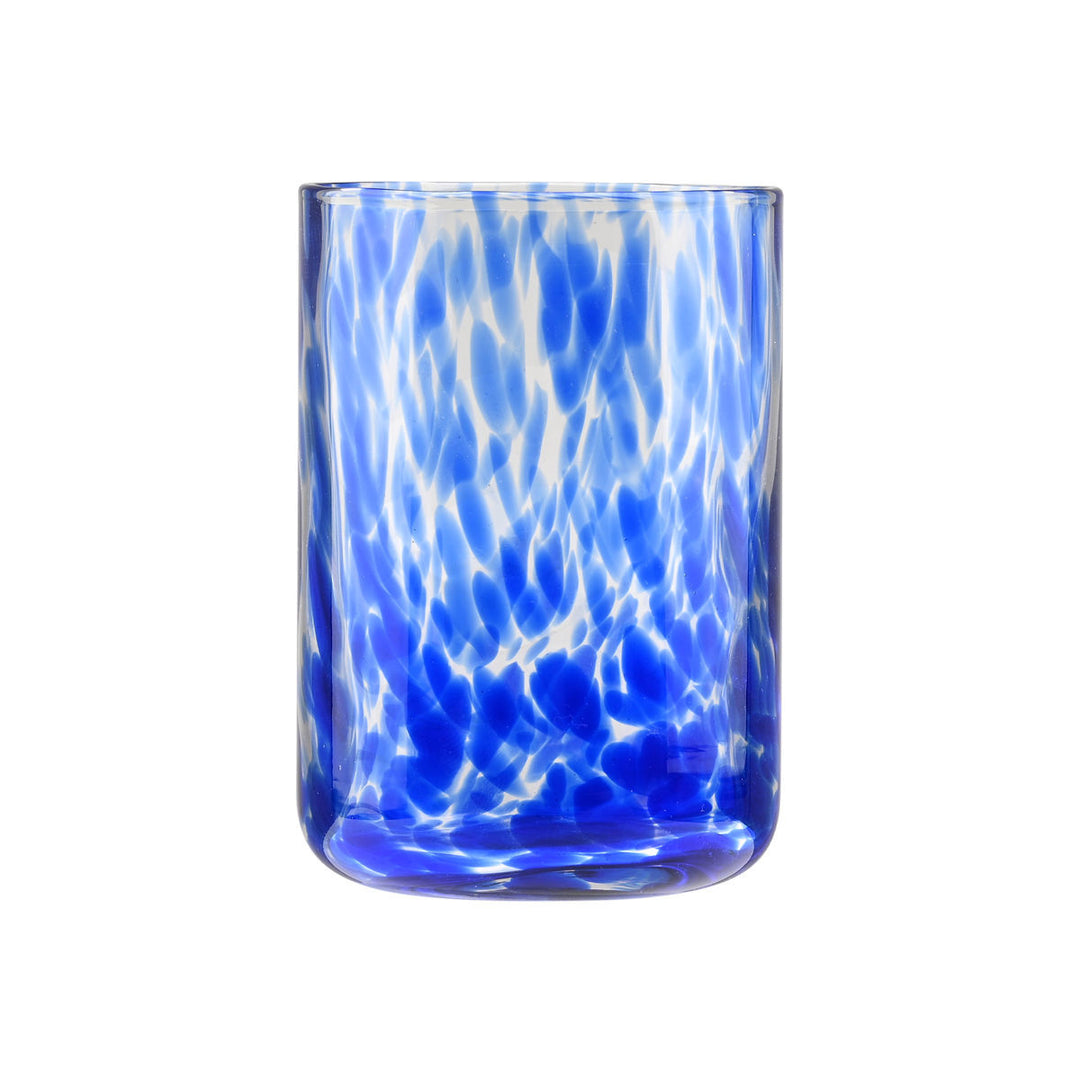 Ποτήρι Νερού Χαμηλό Γυάλινο Μπλε 360ml Colorburst Estia