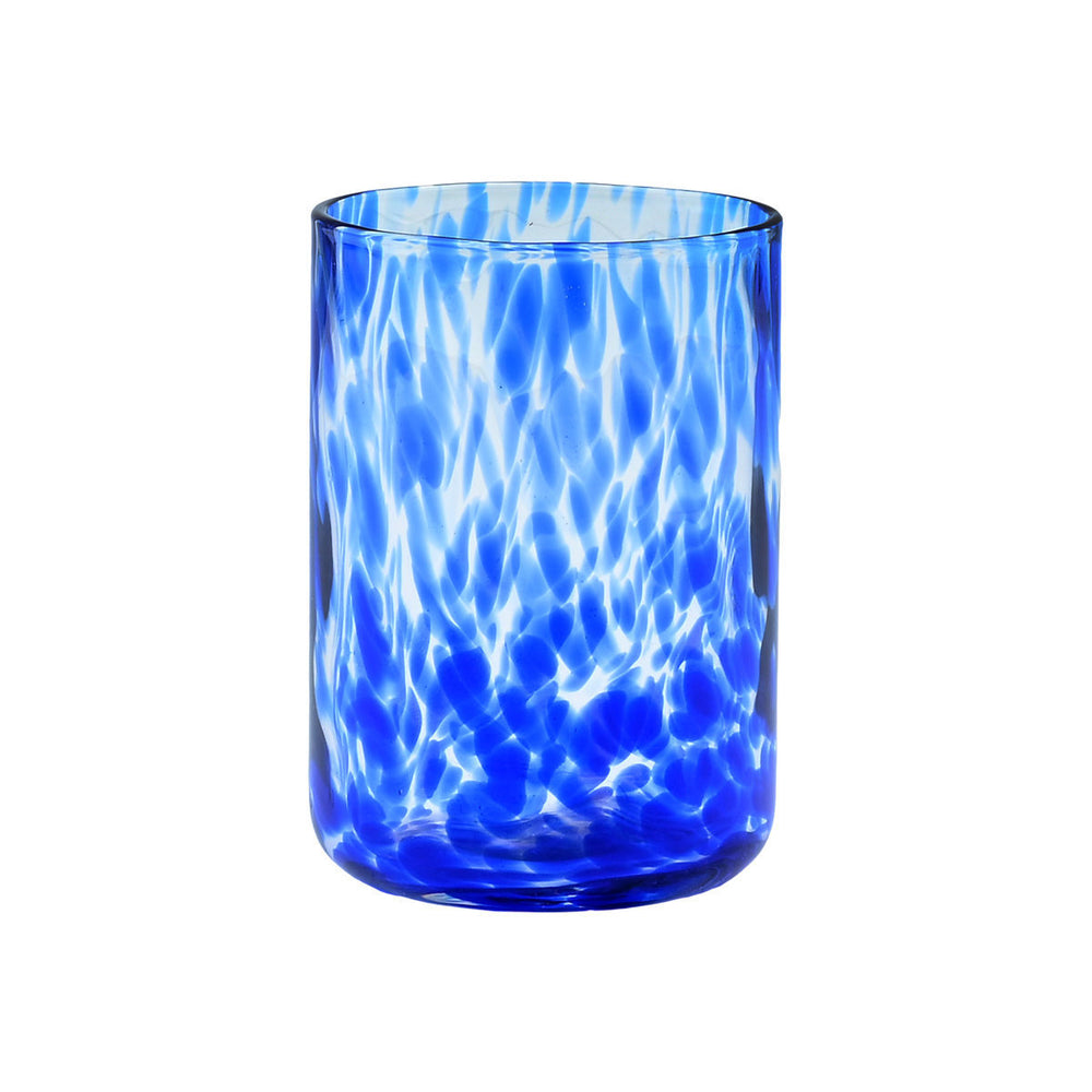 Ποτήρι Νερού Χαμηλό Γυάλινο Μπλε 360ml Colorburst Estia