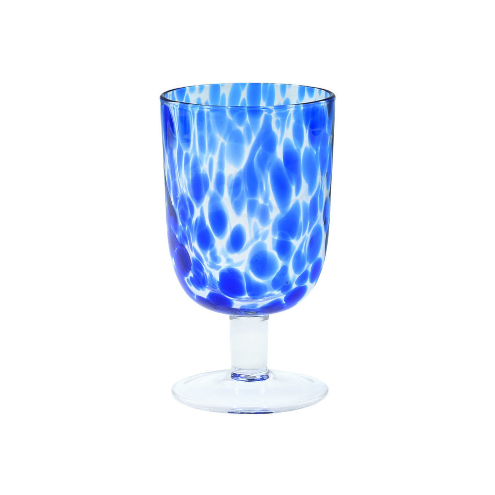 Ποτήρι Κρασιού Γυάλινο Μπλε Colorburst 380ml Estia