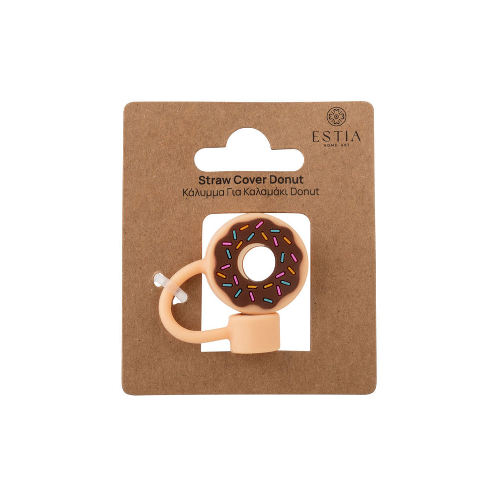 Κάλυμμα Για Καλαμάκι Με Σχέδιο Donut Estia