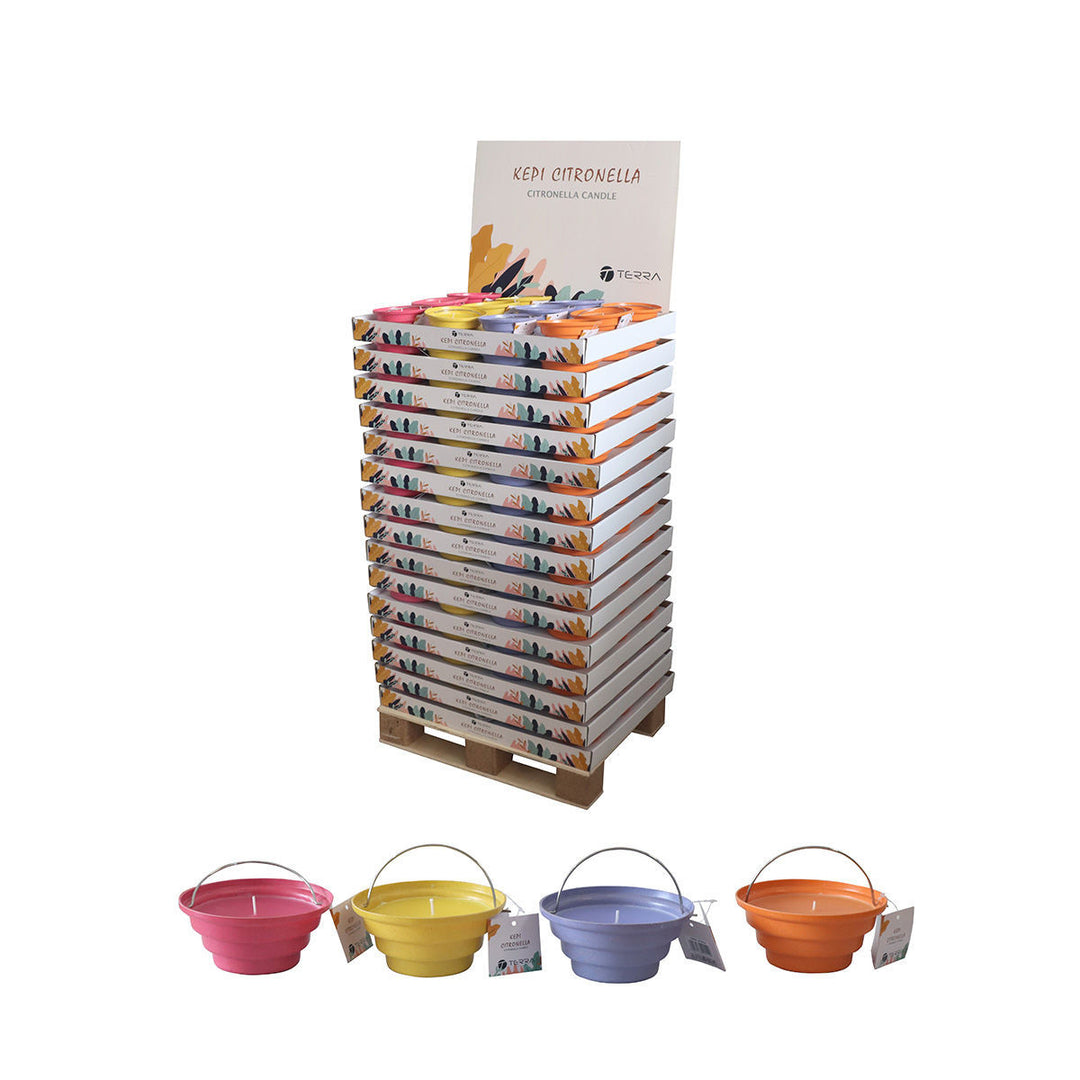 Κερί Σιτρονέλας Σε Μεταλλικό Δοχείο 175gr Assorted Estia