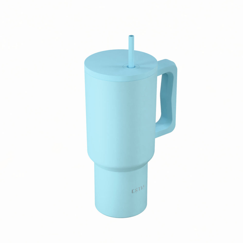 Estia Ποτήρι Θερμός Με Καλαμάκι & Χερούλι Save The Aegean Arctic Straw Tumbler