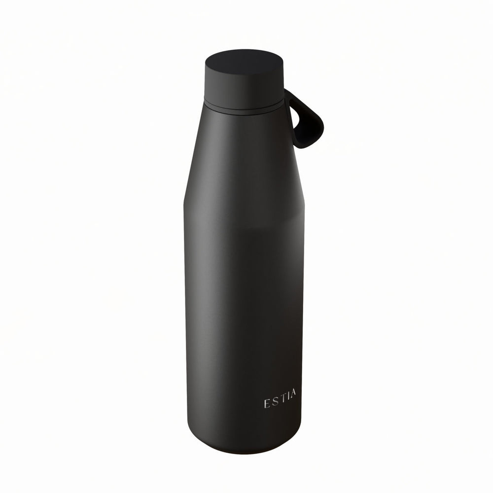 Estia Μπουκάλι Θερμός Flow 500ml Μαύρο Save the Aegean