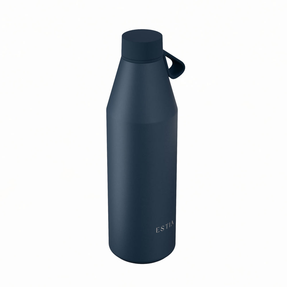 Estia Μπουκάλι Θερμός Flow 800ml Μπλε Σκούρο Save the Aegean