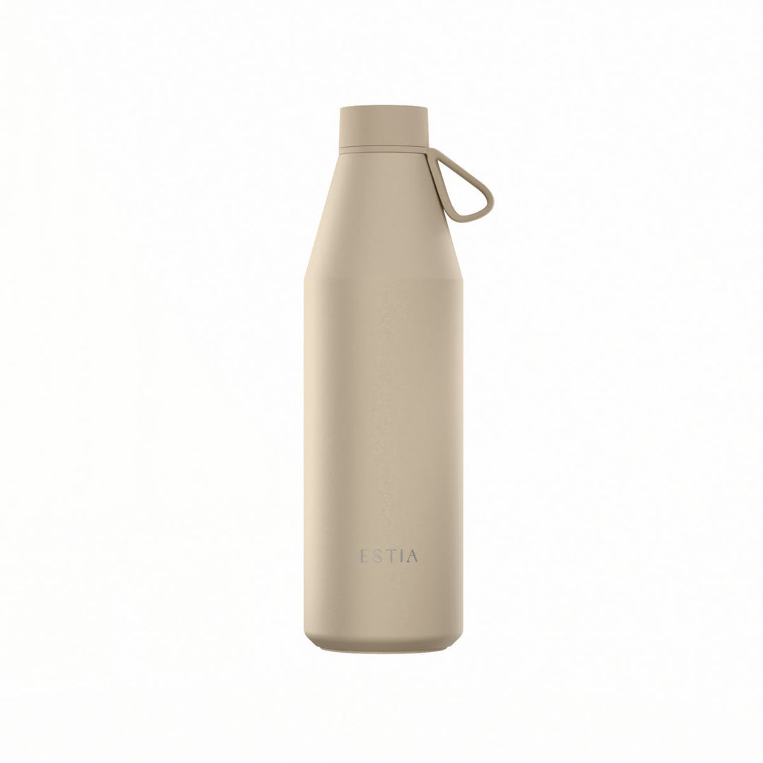 Estia Μπουκάλι Θερμός Flow 800ml Μπεζ Save the Aegean