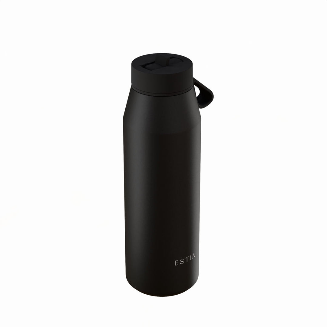 Estia Μπουκάλι Θερμός Pulse 500ml Μαύρο Save the Aegean