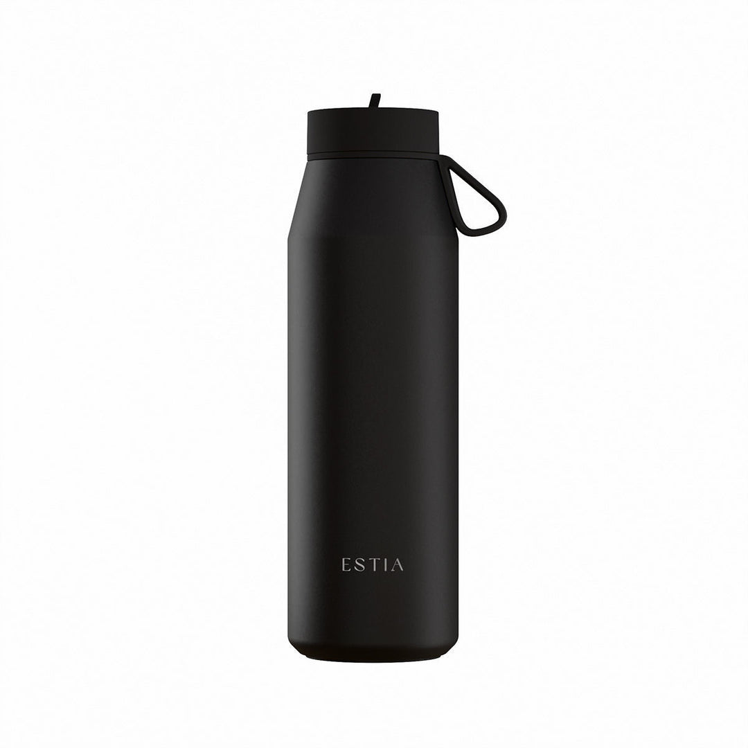 Estia Μπουκάλι Θερμός Pulse 500ml Μαύρο Save the Aegean