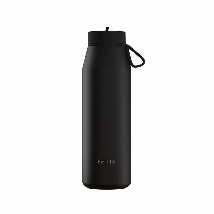 Estia Μπουκάλι Θερμός Pulse 500ml Μαύρο Save the Aegean