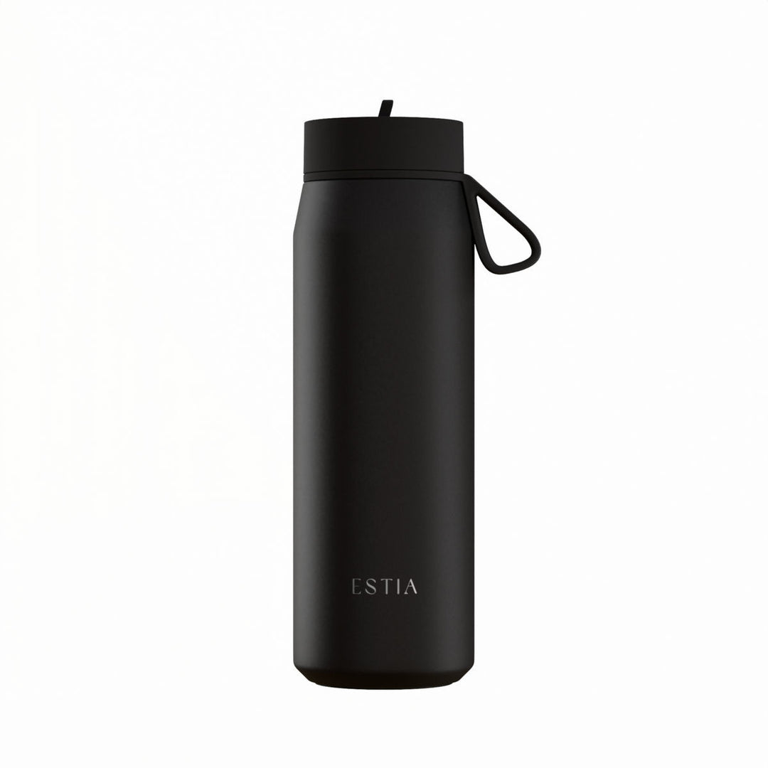 Estia Μπουκάλι Θερμός Pulse 500ml Μαύρο Save the Aegean