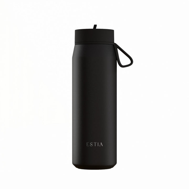 Estia Μπουκάλι Θερμός Pulse 500ml Μαύρο Save the Aegean