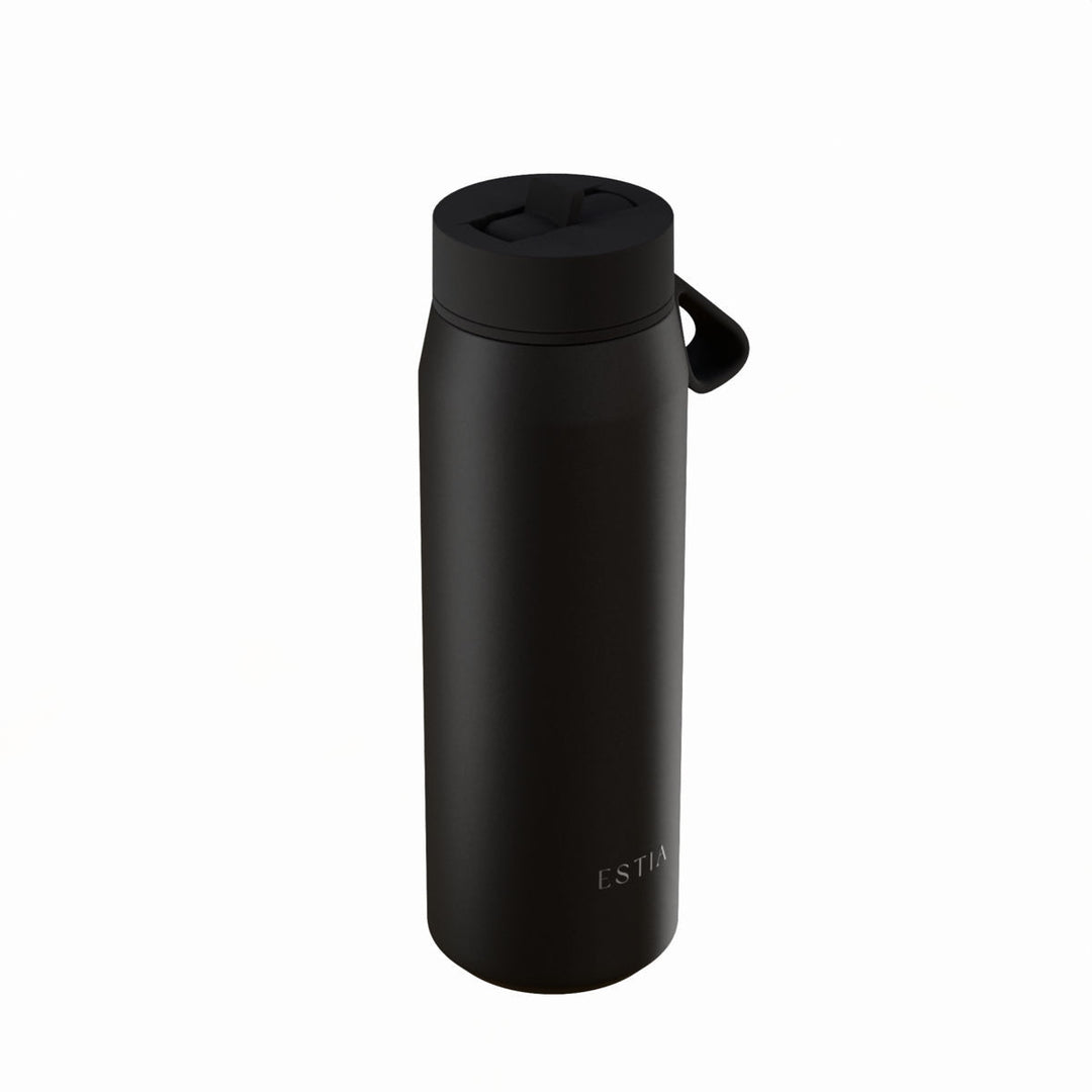 Estia Μπουκάλι Θερμός Pulse 500ml Μαύρο Save the Aegean