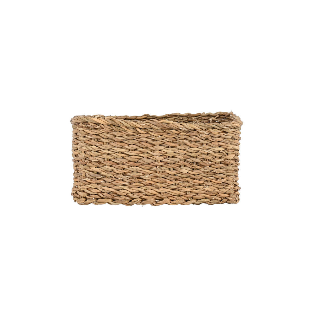 Καλάθι Αποθήκευσης Ψάθινο Nerina 26X16X12cm Ορθογώνιο Estia