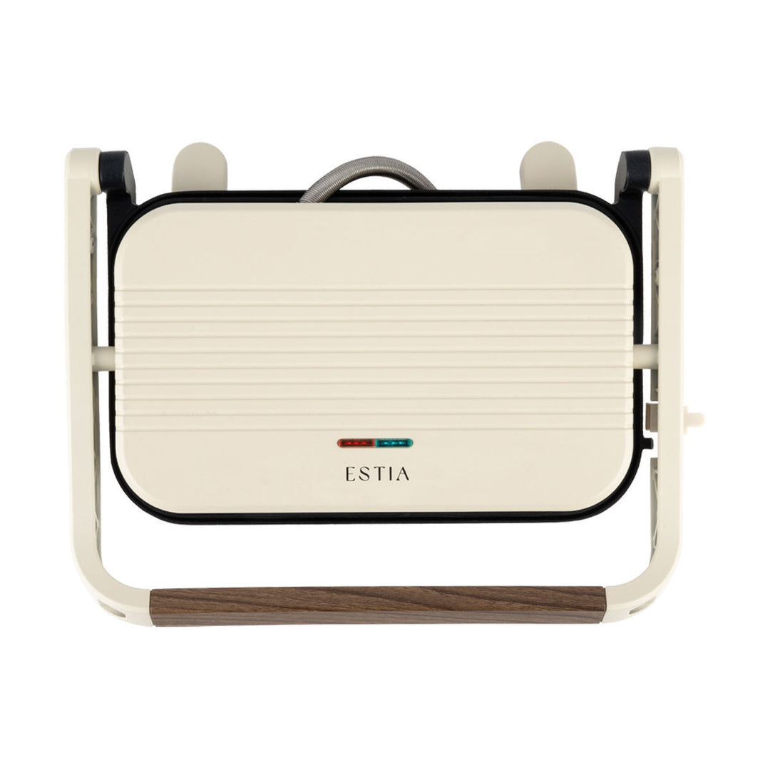 Τοστιέρα Pure Cream 2 Θέσεων 1300W Με Αντικολλητικές Πλάκες Κρεμ Estia