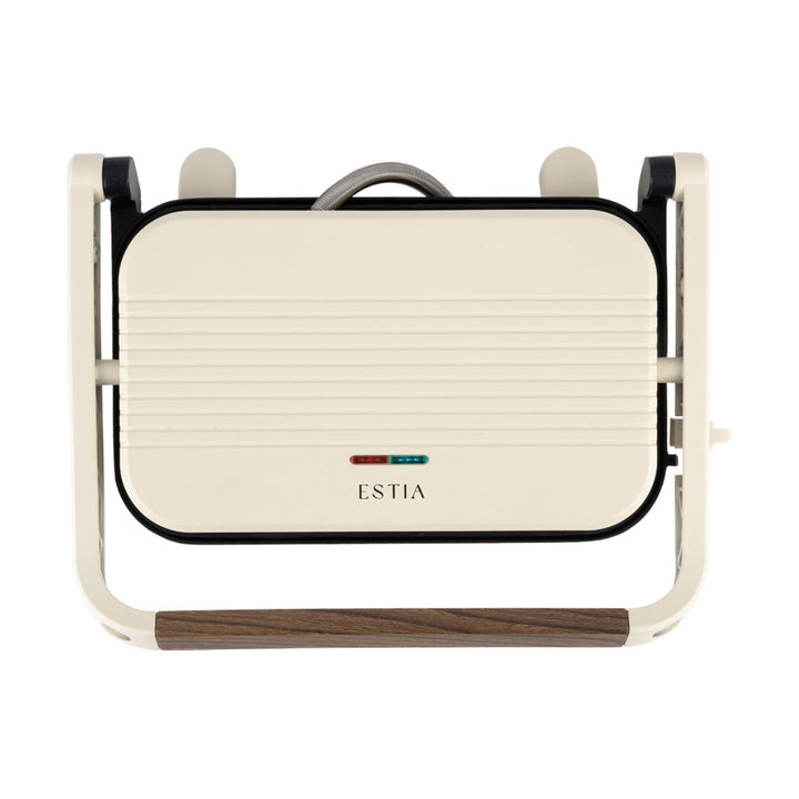 Τοστιέρα Pure Cream 2 Θέσεων 1300W Με Αντικολλητικές Πλάκες Κρεμ Estia