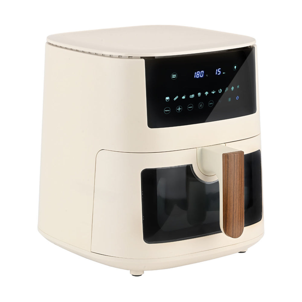 Air Fryer Pure Cream 1650W 7.2lt Με Ψηφιακή Οθόνη & 11 Προγράμματα Μαγειρέματος Κρεμ Estia