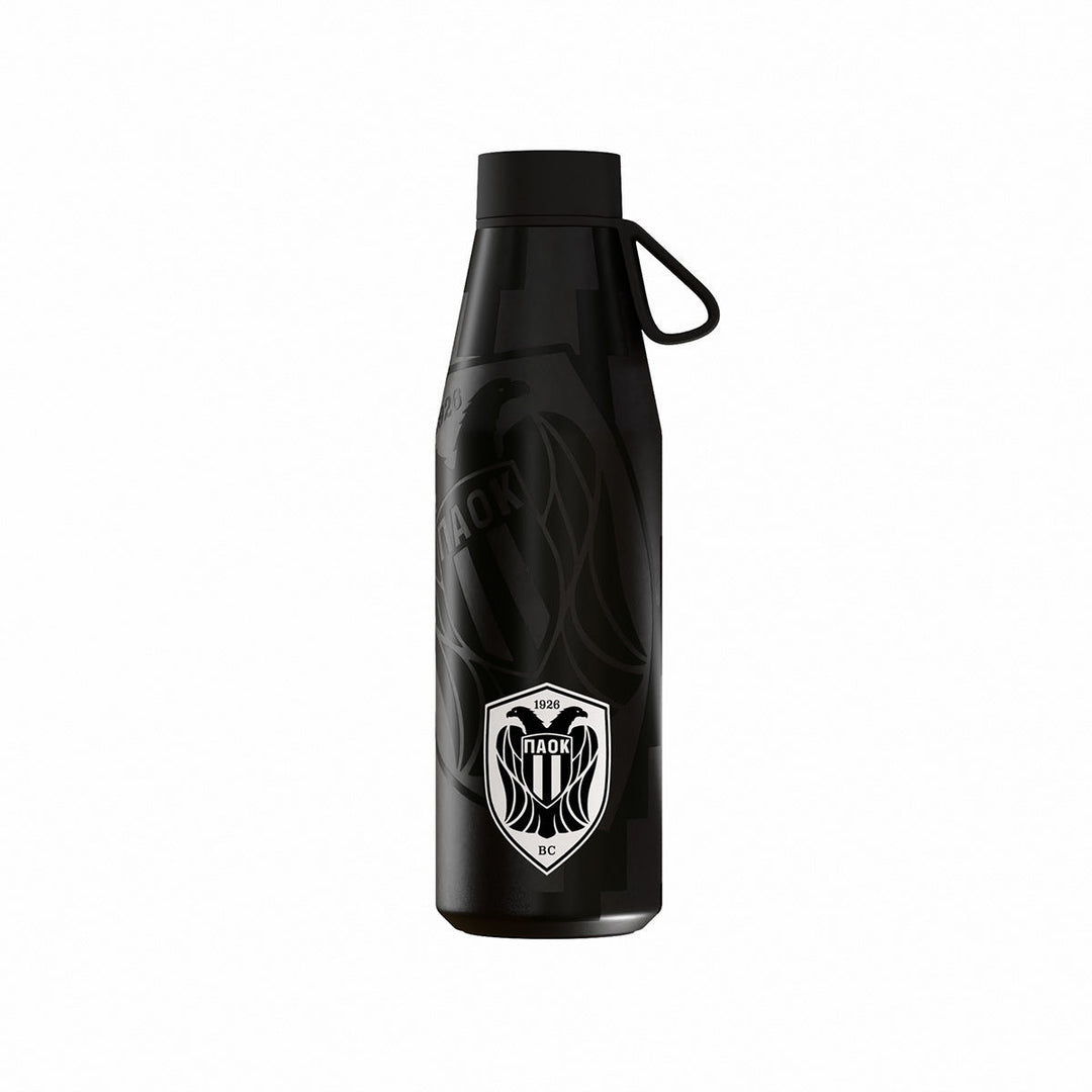 Estia Μπουκάλι Θερμός Flow 500ml Μαύρο PAOK BC Edition