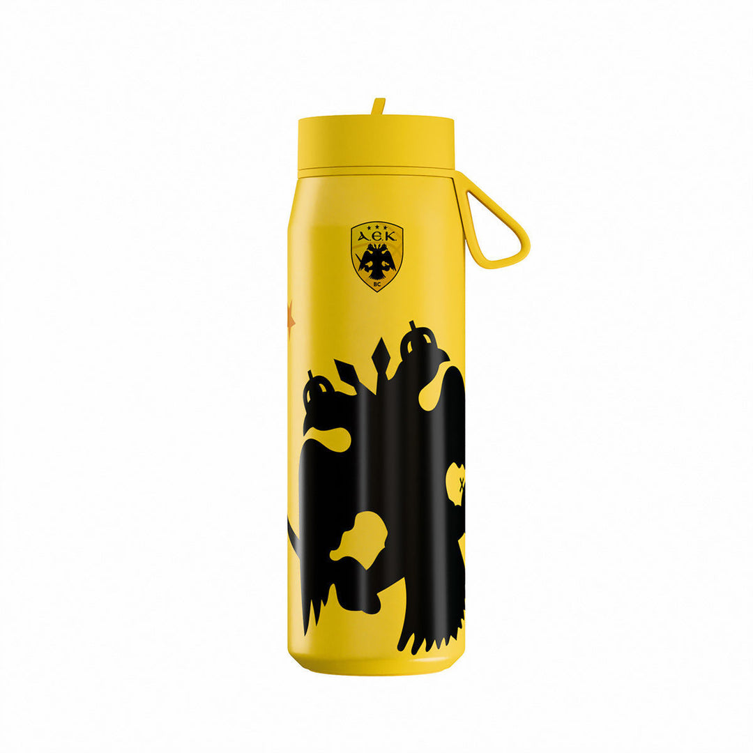Estia Μπουκάλι Θερμός Pulse 500ml Κίτρινο AEK BC Edition