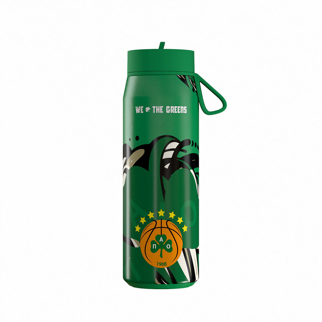 Estia Μπουκάλι Θερμός Pulse 500ml Πράσινο Panathinaikos BC Edition We The Greens