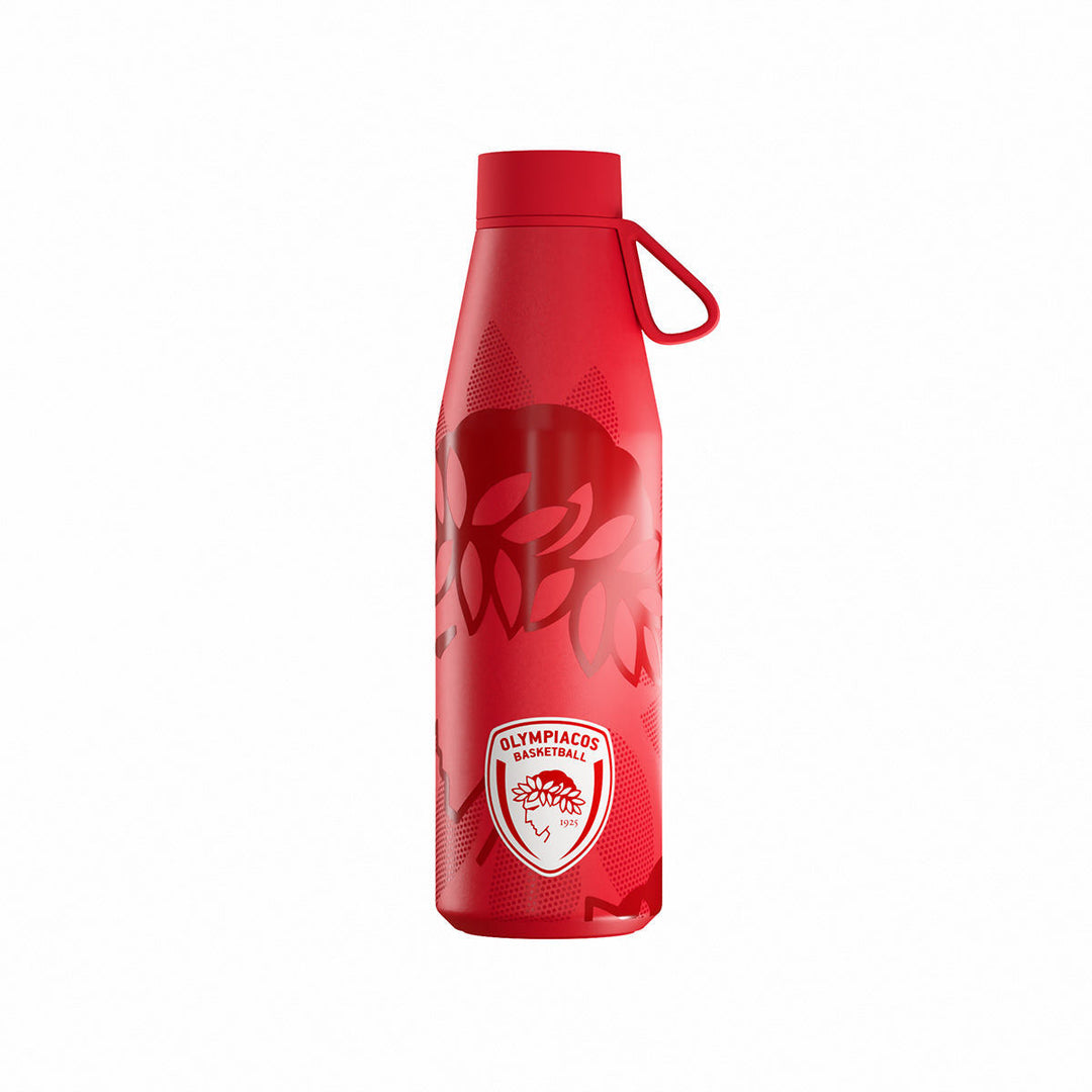 Estia Μπουκάλι Θερμός Flow 500ml Κόκκινο Olympiacos BC Edition
