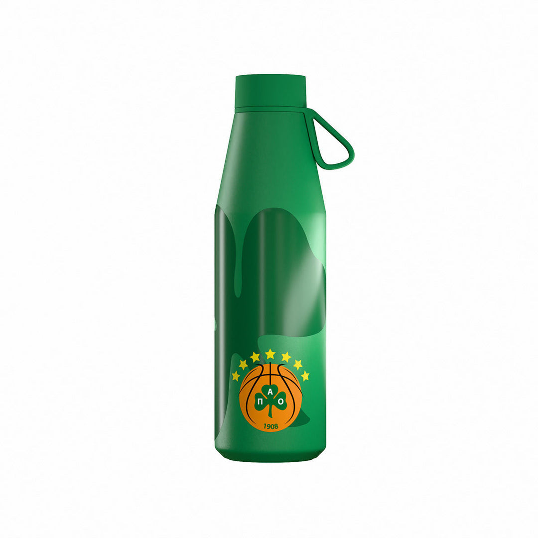 Estia Μπουκάλι Θερμός Flow 500ml Πράσινο Panathinaikos BC Edition