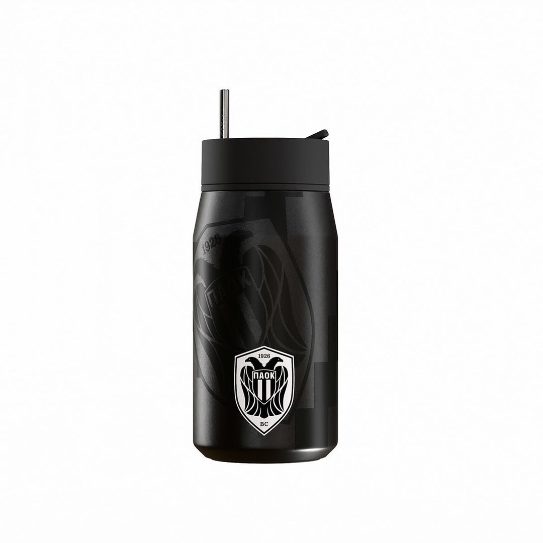 Μπουκάλι Θερμός Lens Μαύρο 360ml Paok Bc Edtion Estia