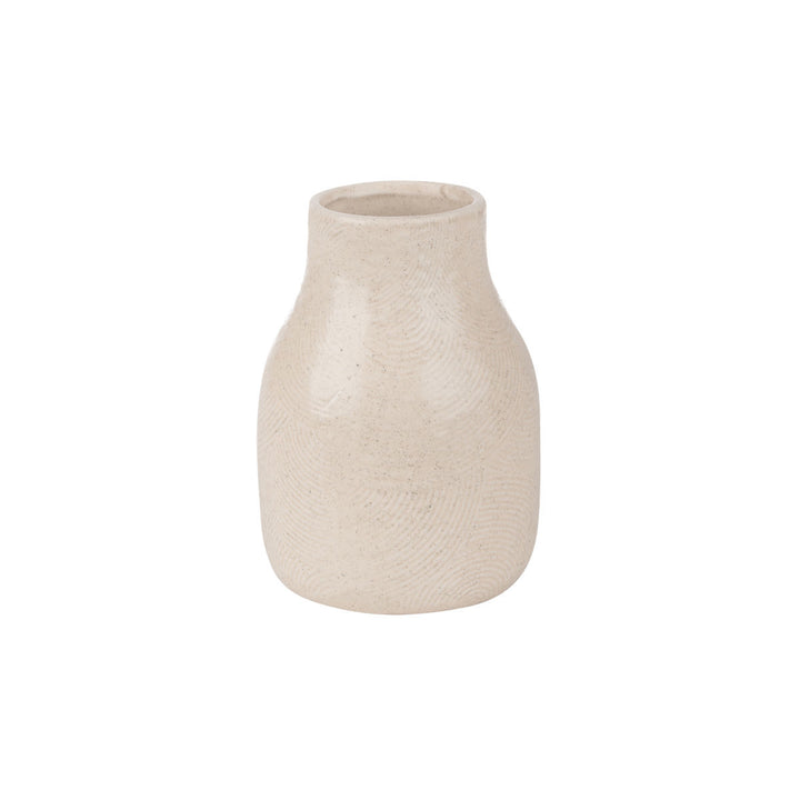 Βάζο Κεραμικό Εκρού 10.3X10.3X14.5cm Clayra Estia