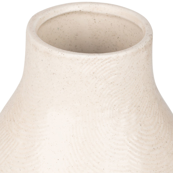 Βάζο Κεραμικό Εκρού 10.3X10.3X14.5cm Clayra Estia