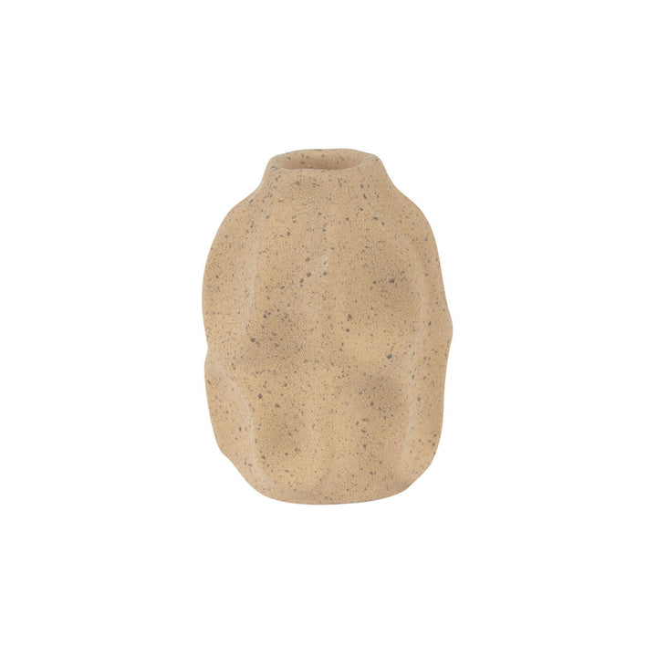 Βάζο Κεραμικό Μπεζ 7.5X7.5X10cm Clayra Estia