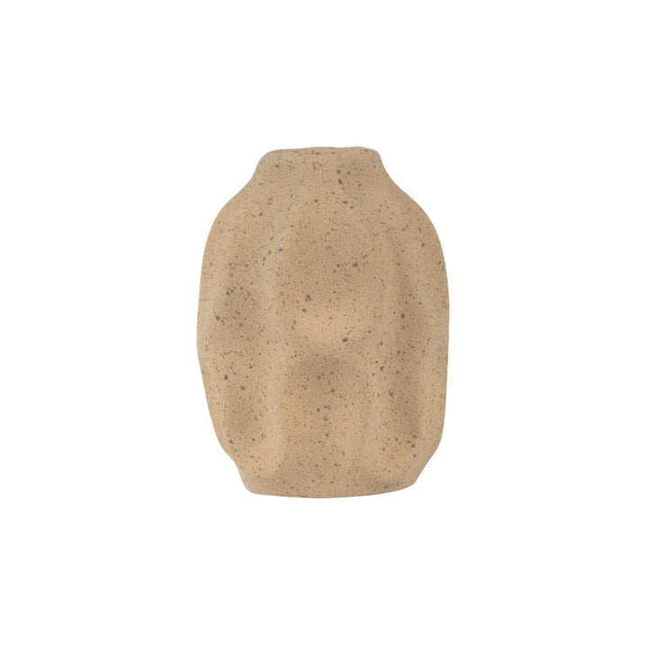 Βάζο Κεραμικό Μπεζ 7.5X7.5X10cm Clayra Estia