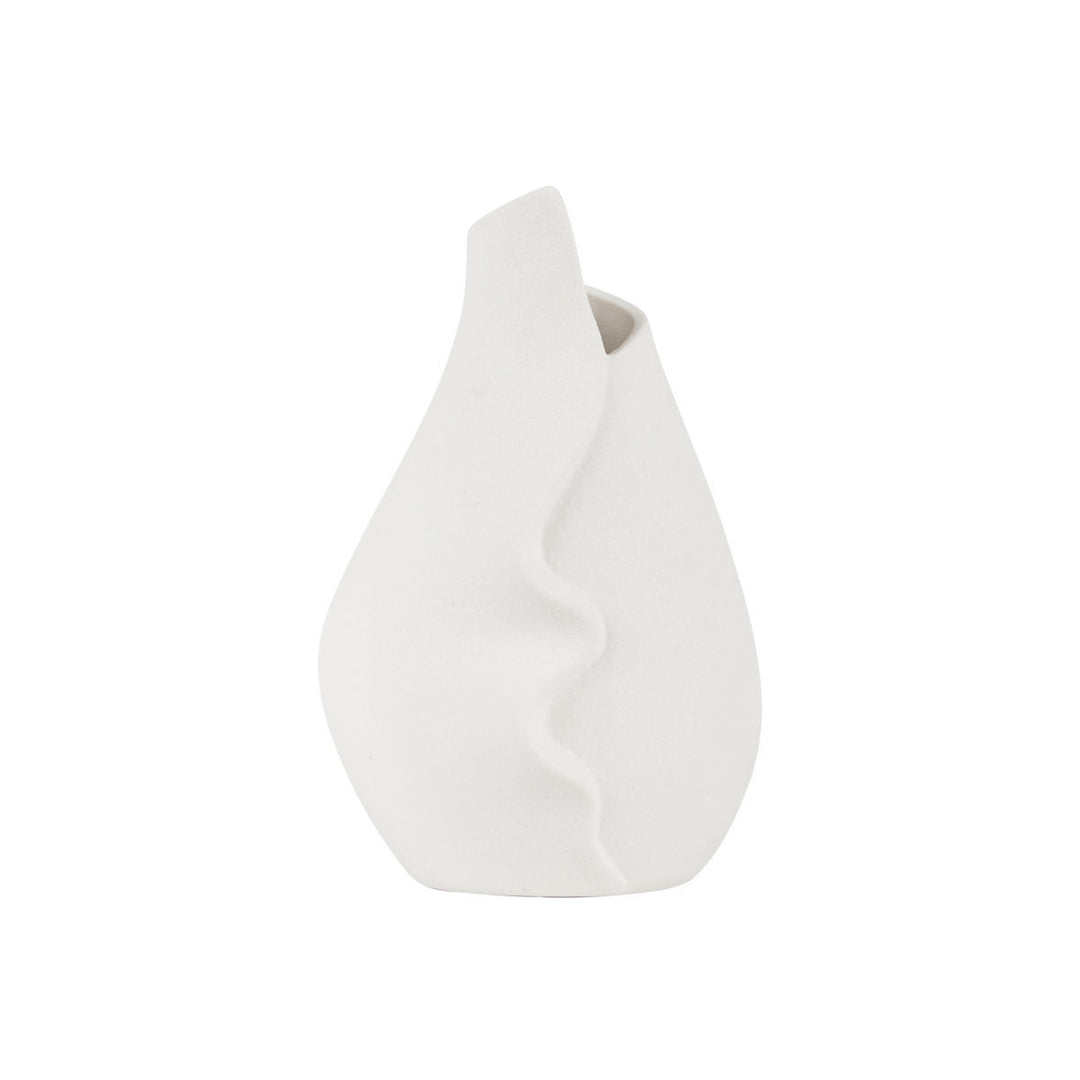 Βάζο Κεραμικό Λευκό 13.5X13.2X14.3cm Tulip Clayra Estia