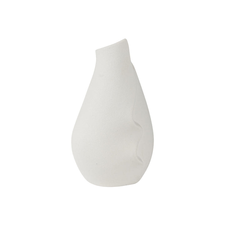 Βάζο Κεραμικό Λευκό 13.5X13.2X14.3cm Tulip Clayra Estia