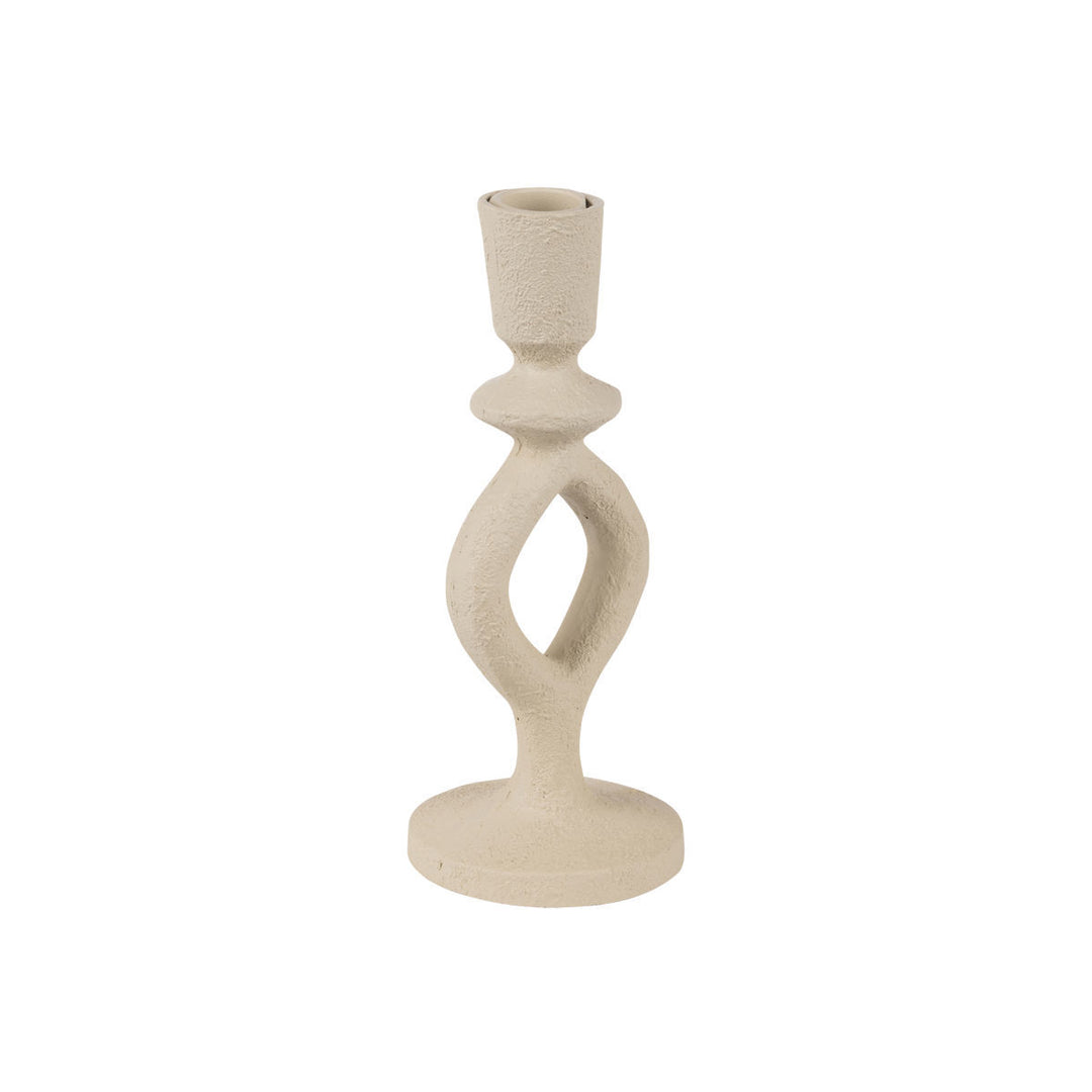 Κηροπήγιο Εκρού 19.5cm Nyra Estia