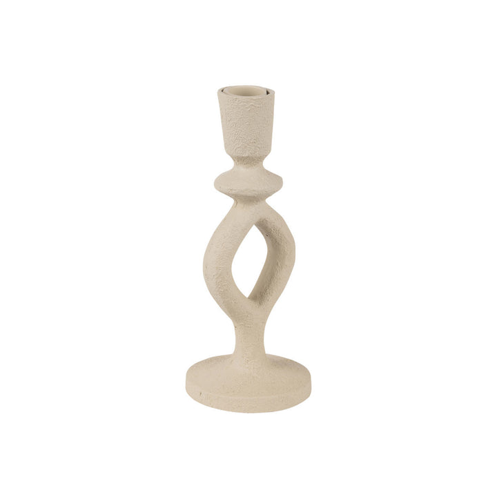Κηροπήγιο Εκρού 19.5cm Nyra Estia