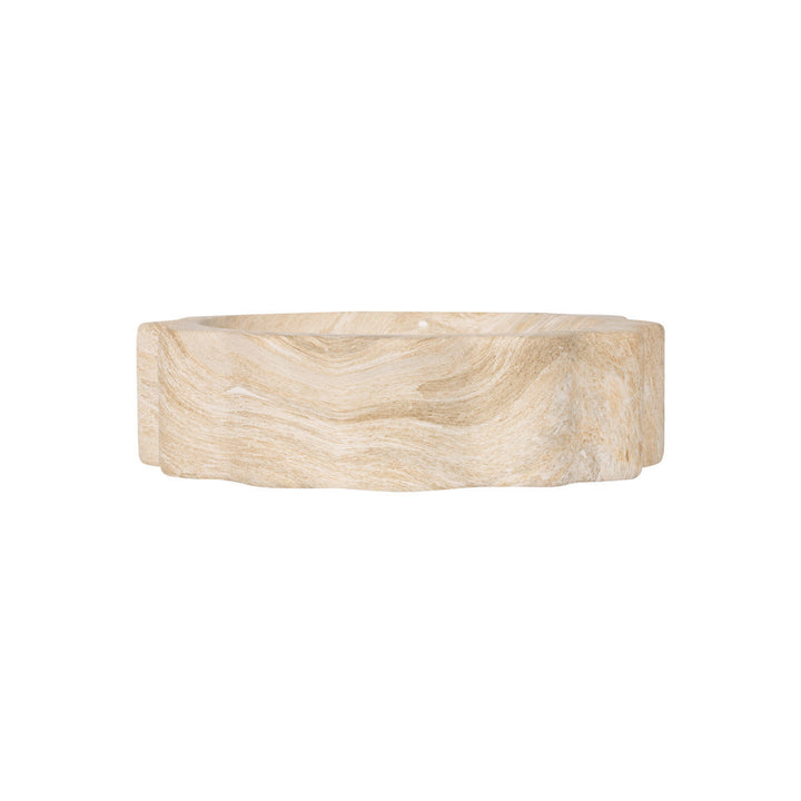 Διακοσμητικός Δίσκος Κεραμικός Εκρού 26.5x7cm Clayra Estia