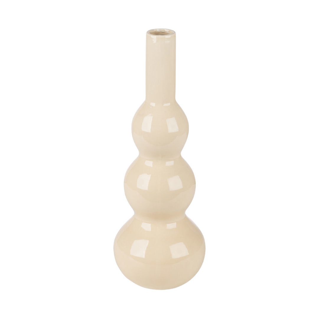 Βάζο Κεραμικό Εκρού 36cm Bubbles Clayra Estia