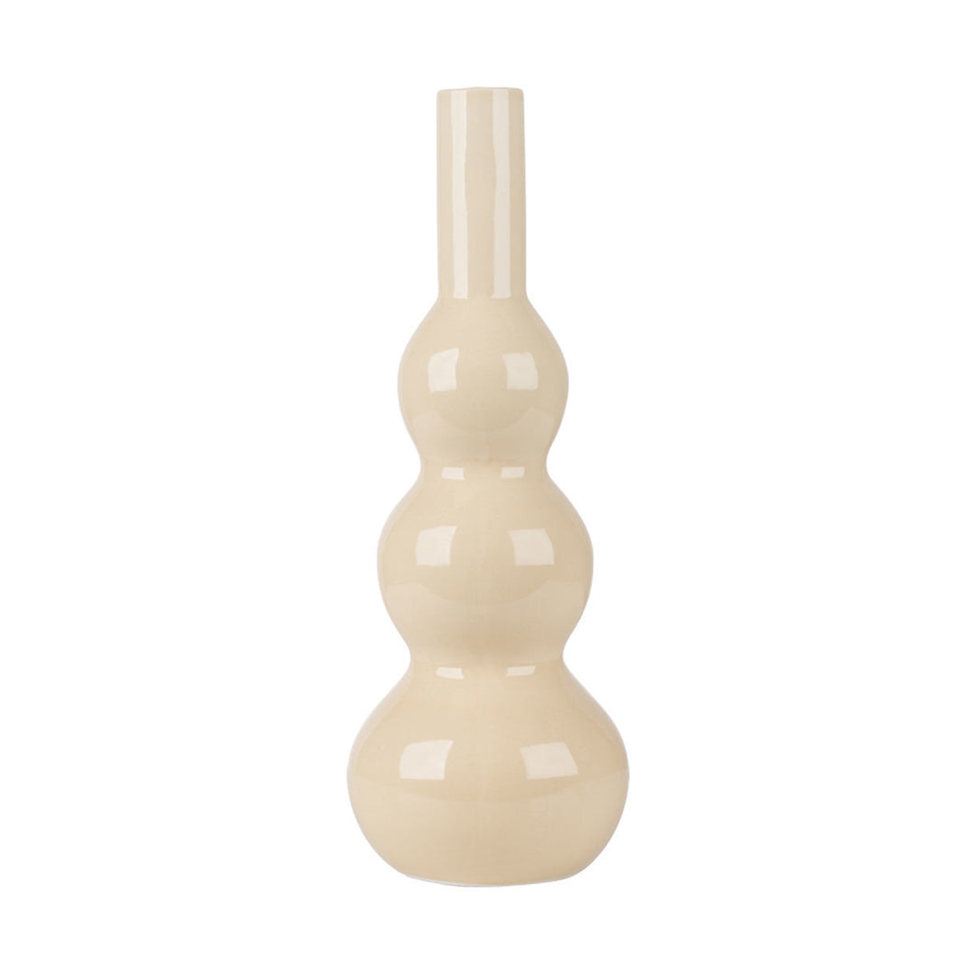 Βάζο Κεραμικό Εκρού 36cm Bubbles Clayra Estia