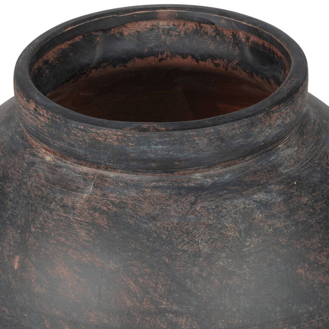 Βάζο Κεραμικό Με Οργανικό Σχήμα Μαύρο 11X11X8.7cm Clayra Estia