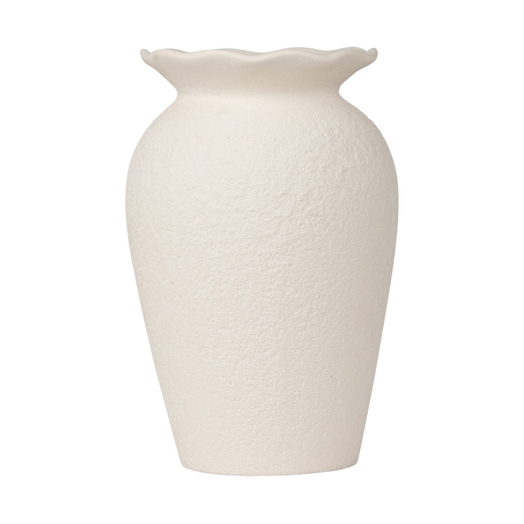 Βάζο Κεραμικό Τύπου Αμφορέα Εκρού 22.6cm Clayra Estia