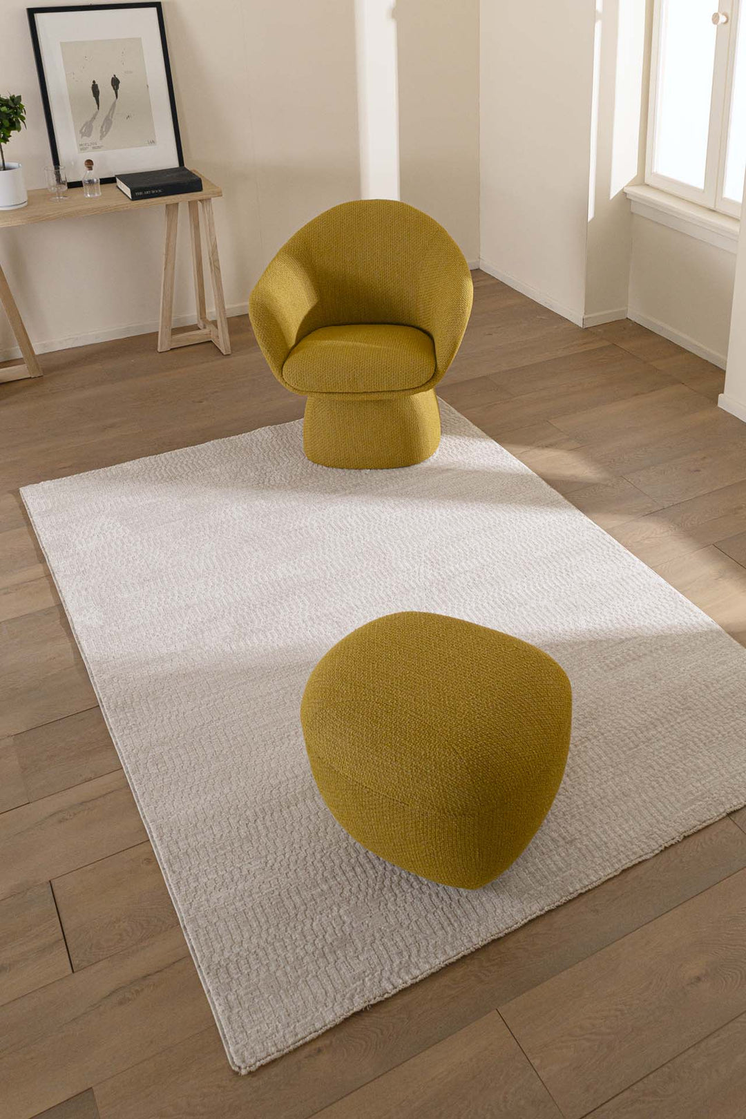 Μονόχρωμο Χειμερινό Χαλί Λευκό Πολυεστερικό Prime Royal Carpet 200X300 (004)