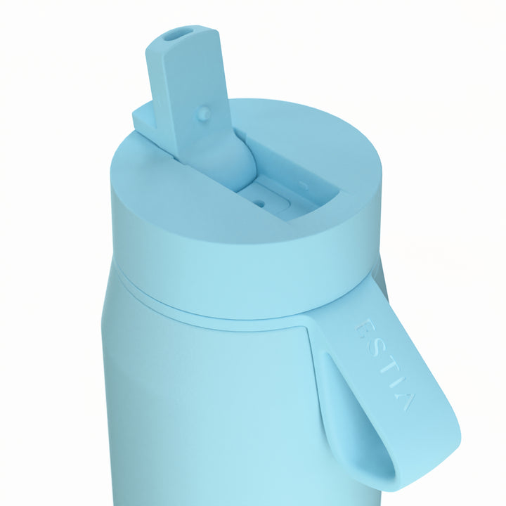 Estia Μπουκάλι Θερμός με Καλαμάκι Pulse 500ml Γαλάζιο Save the Aegean
