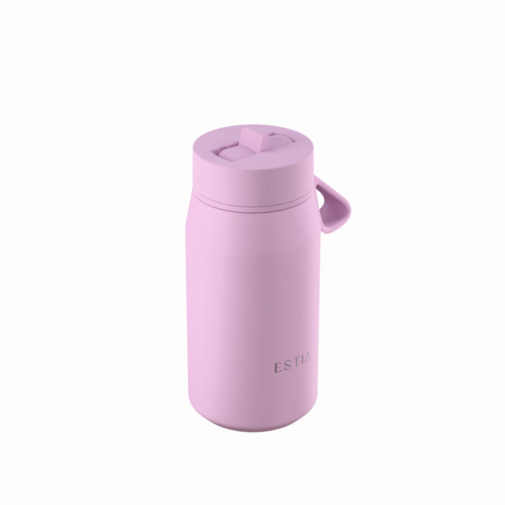 Estia Μπουκάλι Θερμός με Καλαμάκι Pulse 360ml Λιλά Save the Aegean