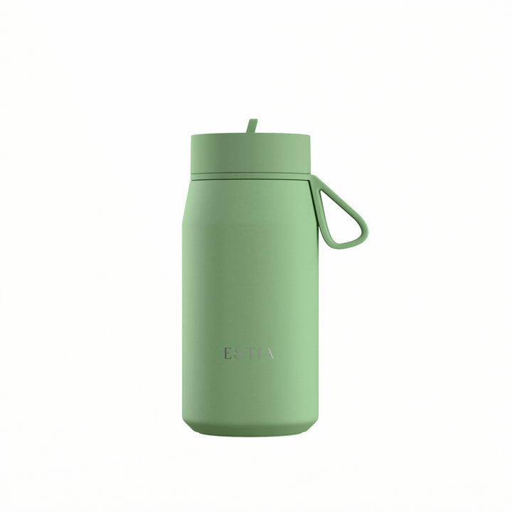 Estia Μπουκάλι Θερμός με Καλαμάκι Pulse 360ml Μέντα-Φυστικί Save the Aegean