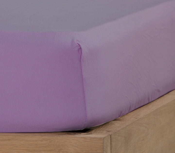 Μεμονωμένο Σεντόνι King Size Μακό Jersey Μωβ 180X200+35 Nef-Nef Homeware