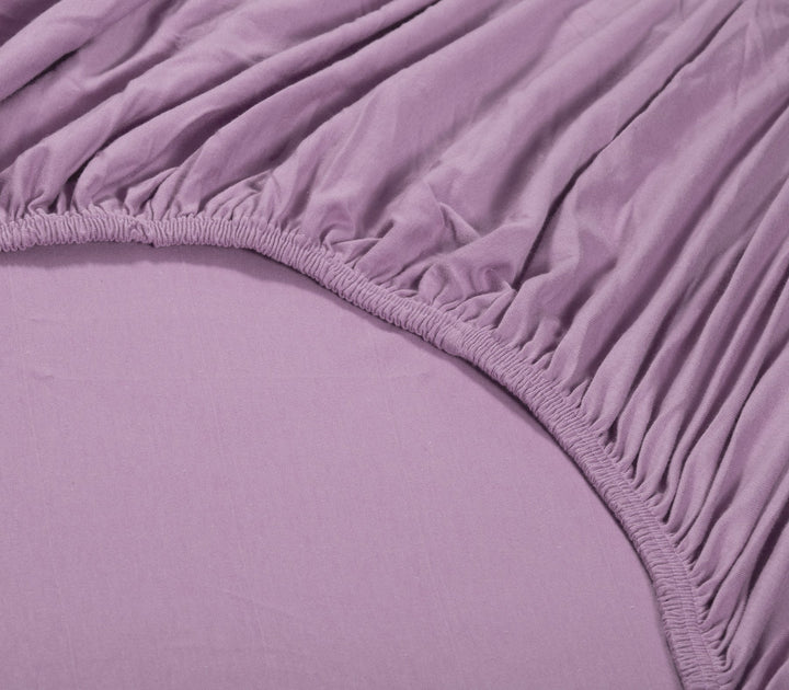 Μεμονωμένο Σεντόνι King Size Μακό Jersey Μωβ 180X200+35 Nef-Nef Homeware