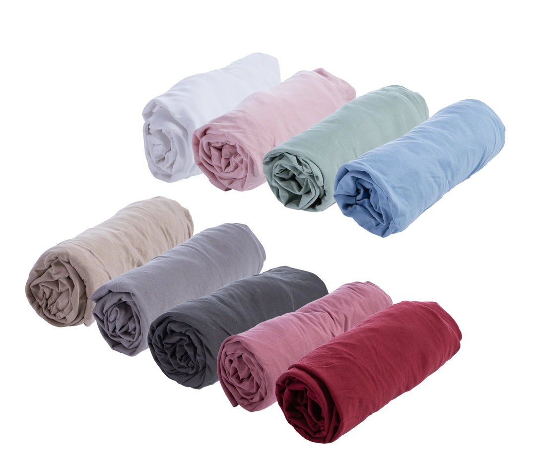 Μεμονωμένο Σεντόνι King Size Μακό Jersey Μωβ 180X200+35 Nef-Nef Homeware