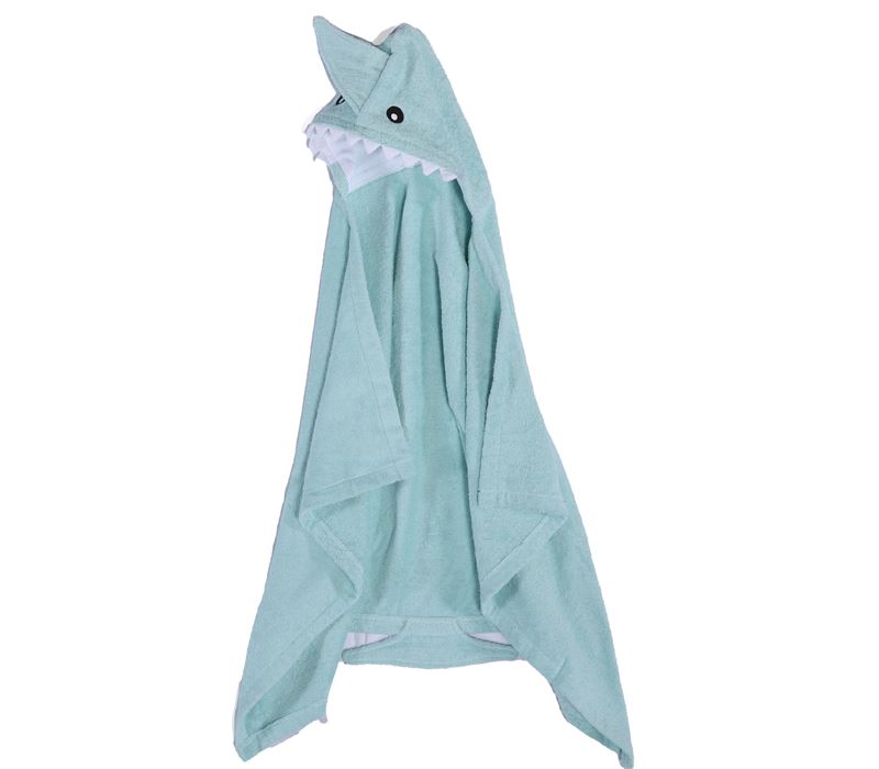 Βρεφική Κάπα Βαμβακερή Μπλε Καρχαρίας 70X120 Nef-Nef Homeware